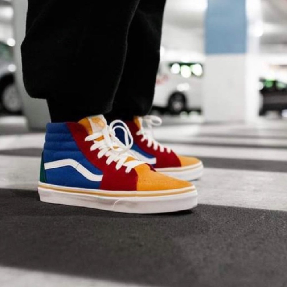 Color block sneakers